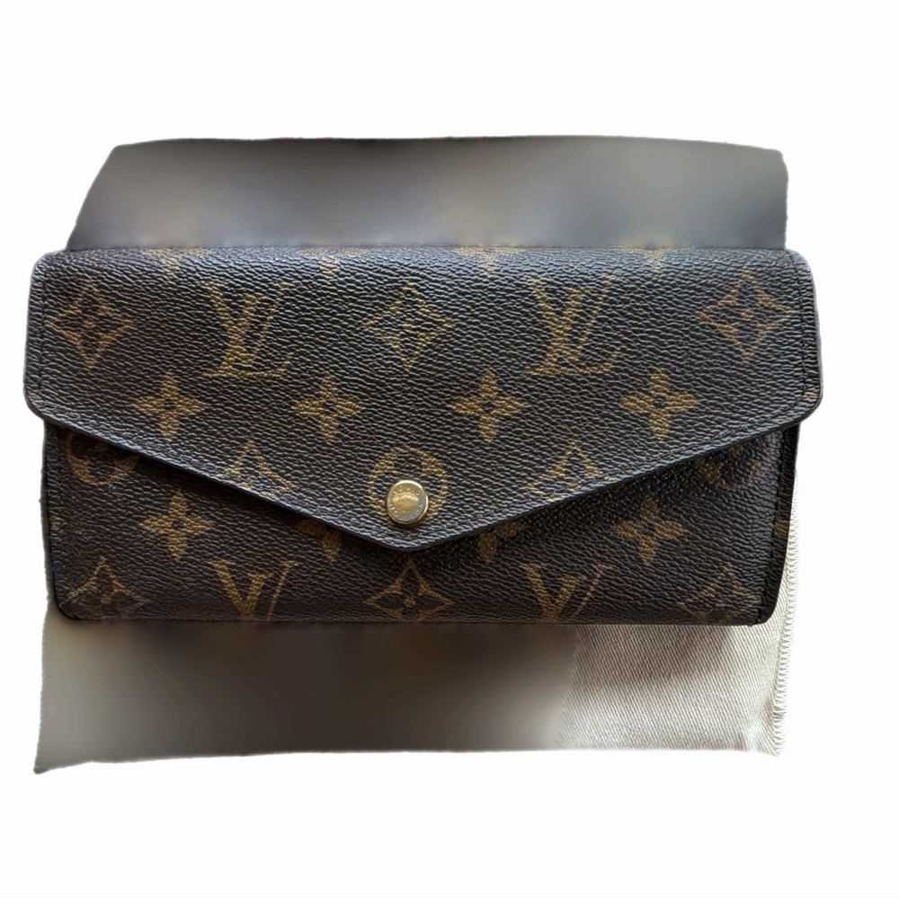 Louis Vuitton Monogram Envelope Wallet Clutch Authentic Very Good Condition